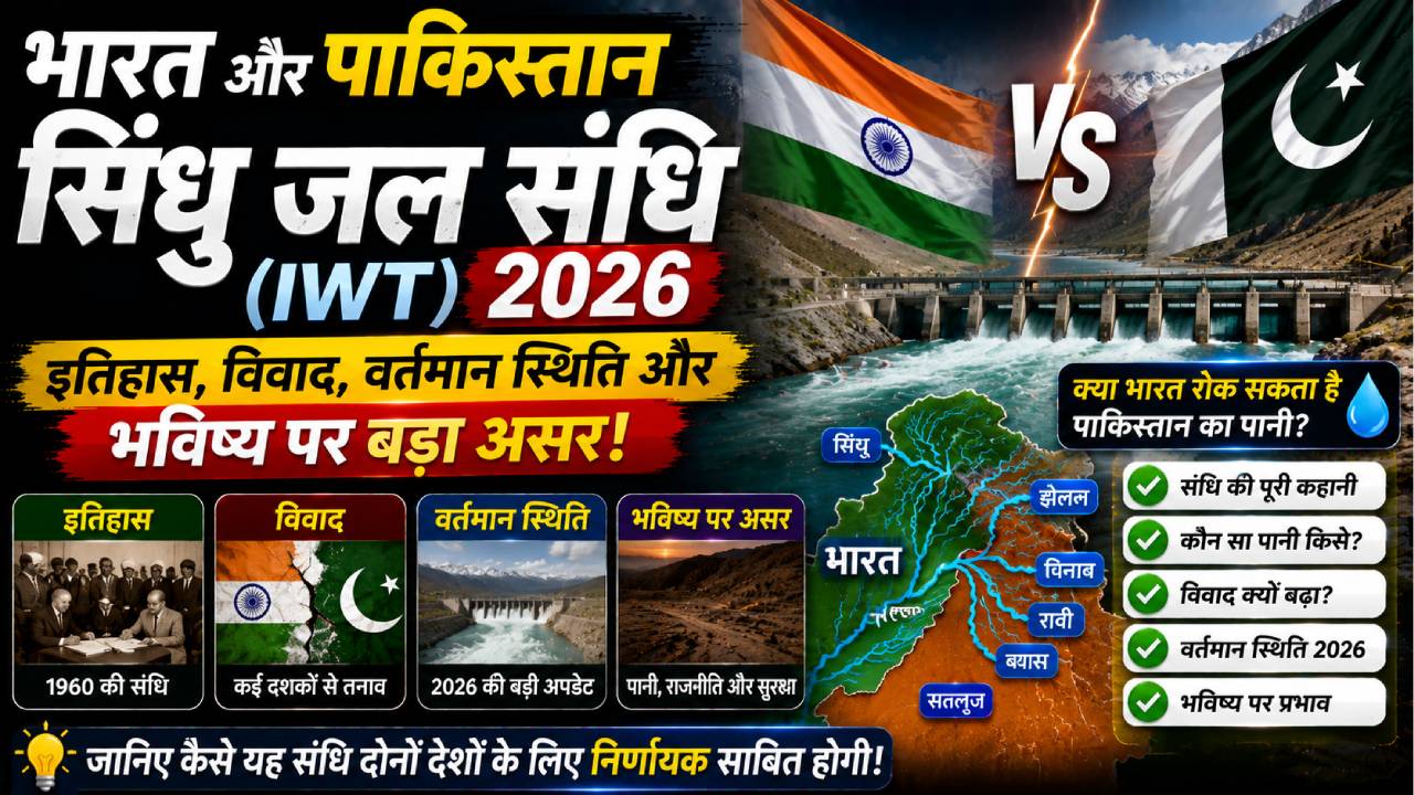भारत और पाकिस्तान के बीच सिंधु जल संधि (Indus Waters Treaty - IWT)