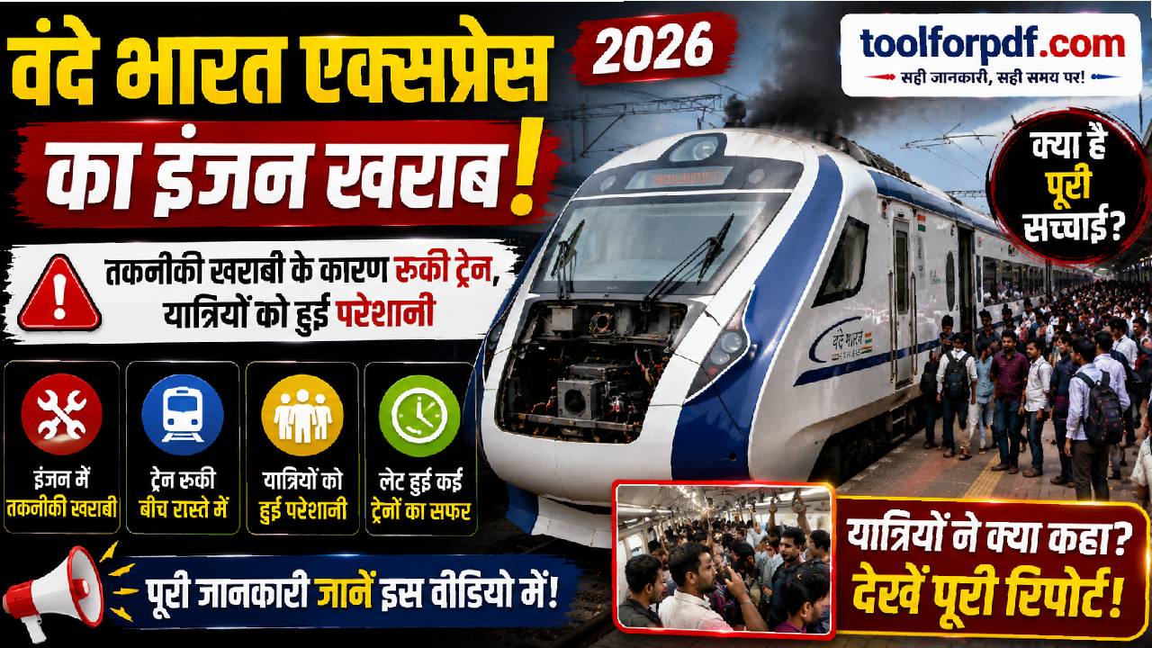 वंदे भारत एक्सप्रेस का इंजन खराब 2026