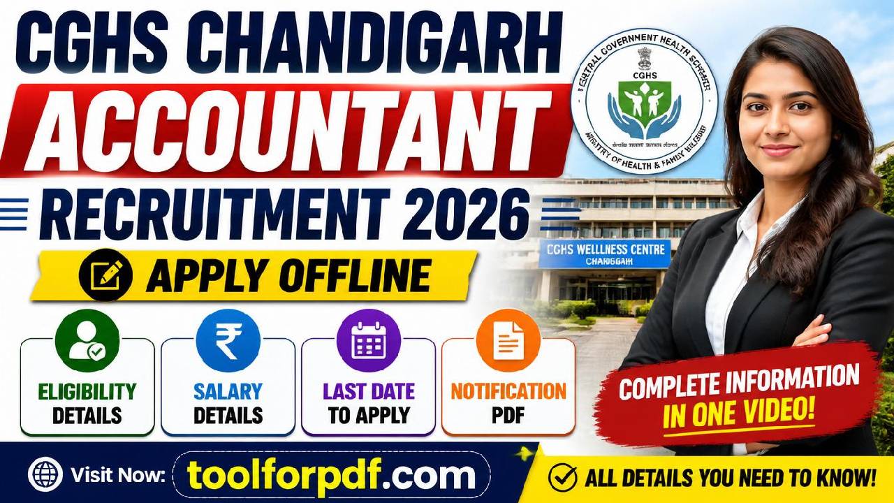CGHS Chandigarh Accountant Recruitment 2026