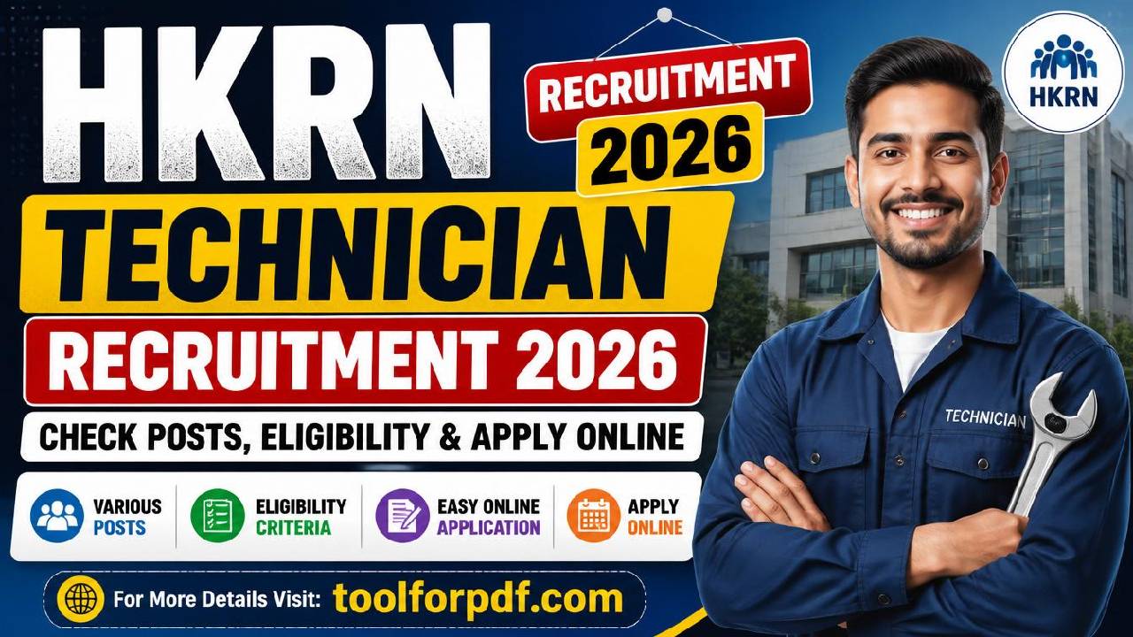 HKRN Technician Recruitment 2026 Apply Online